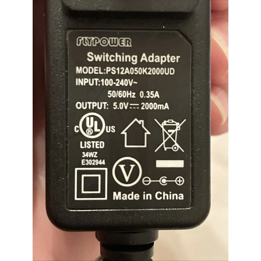 Switching Adapter PS12A050K2000UD - Input‎ 100-240V 50/60Hz 0.35A - Output 5V